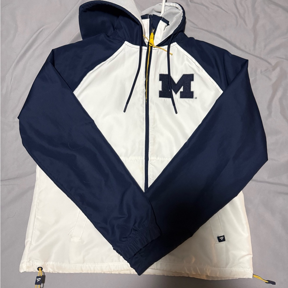 Fanatics Navy and White Windbreaker Jacket
